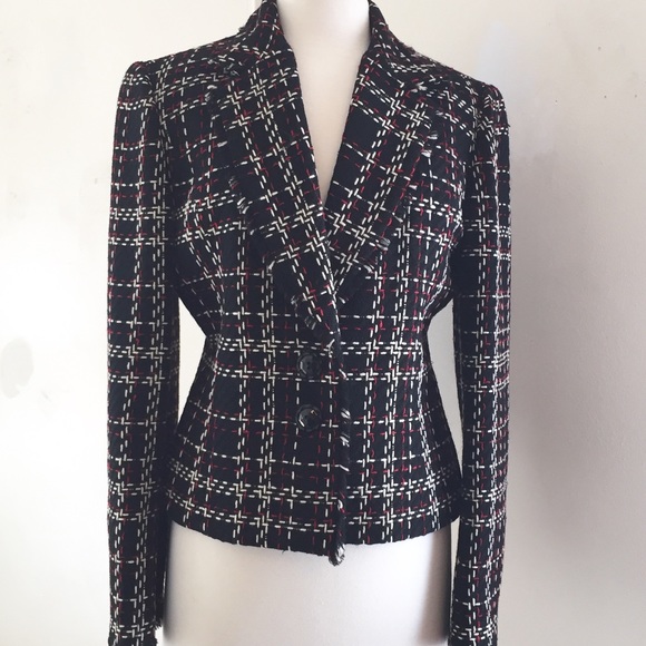 A Nordstrom’s red, black and white jacket - Picture 1 of 9